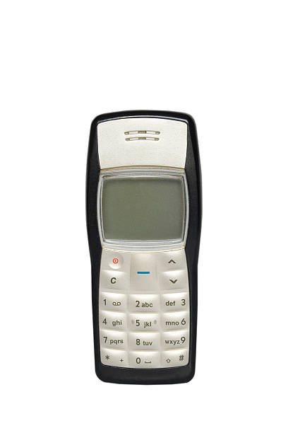 istock Telephone Mobile Isolated on White, Color Image 90379401