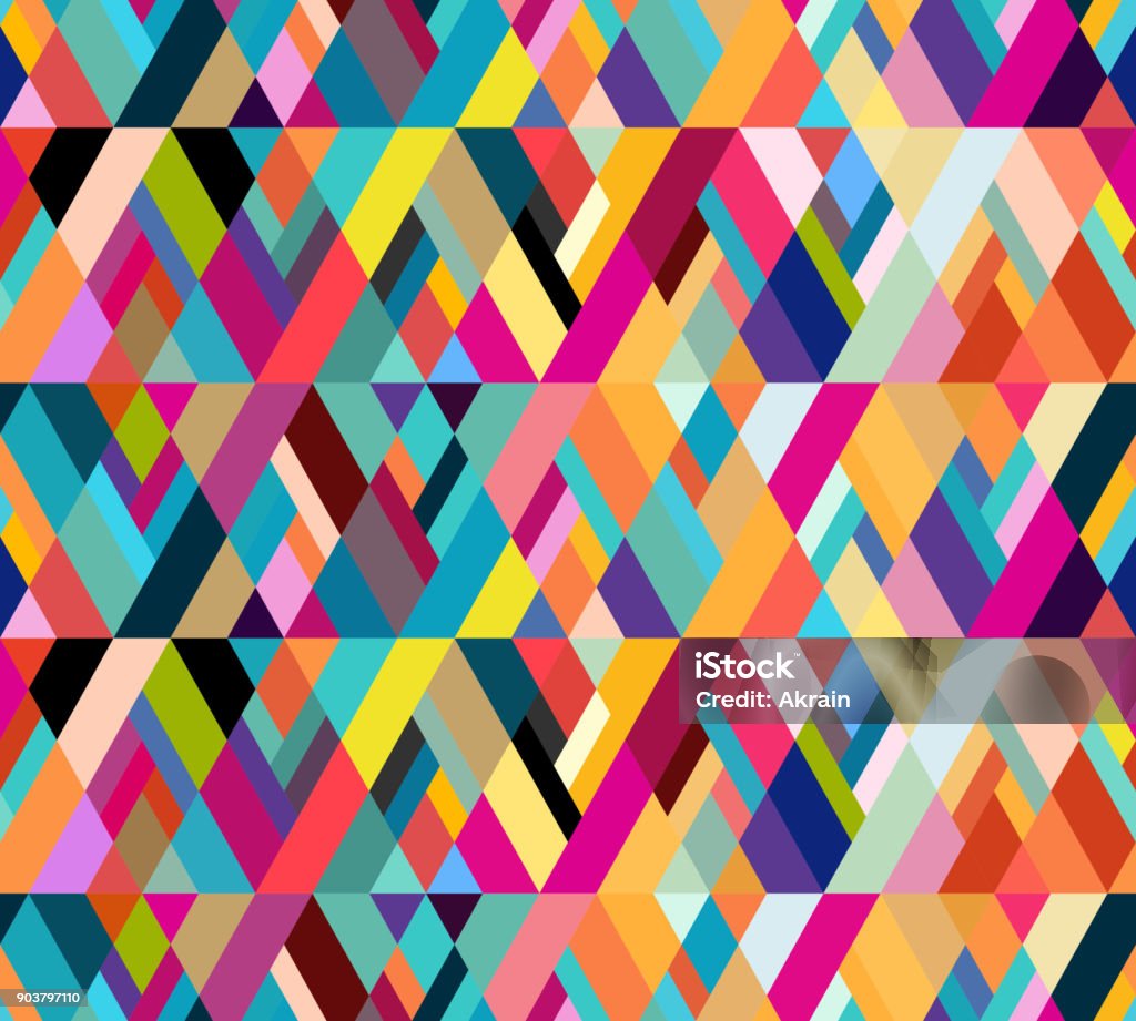 Diagonal Movement Pattern Abstract Seamless Pattern Of Geometric Shapes Diagonal Movement Stock ...