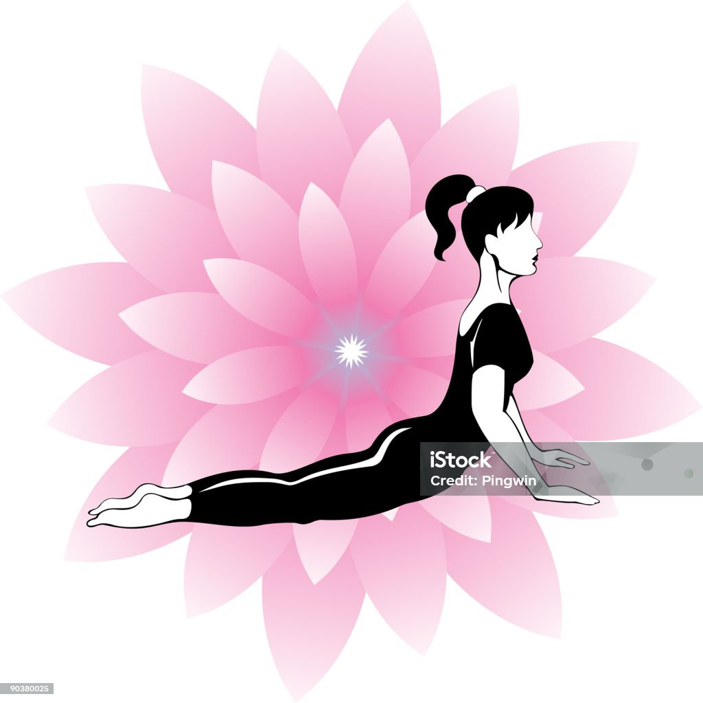 Yoga en V - Illustration de Adulte libre de droits