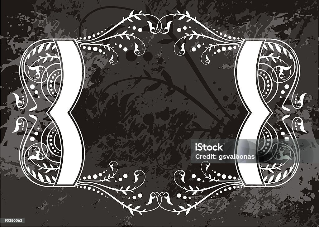 floral frame - Lizenzfrei Alt Stock-Illustration