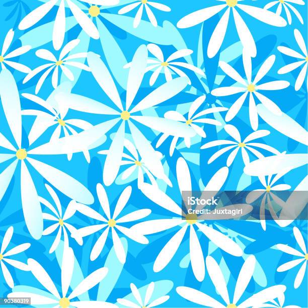 Calypso Nahtlose Tapete Hintergrund Mit Gänseblümchen Stock Vektor Art und mehr Bilder von Bildhintergrund