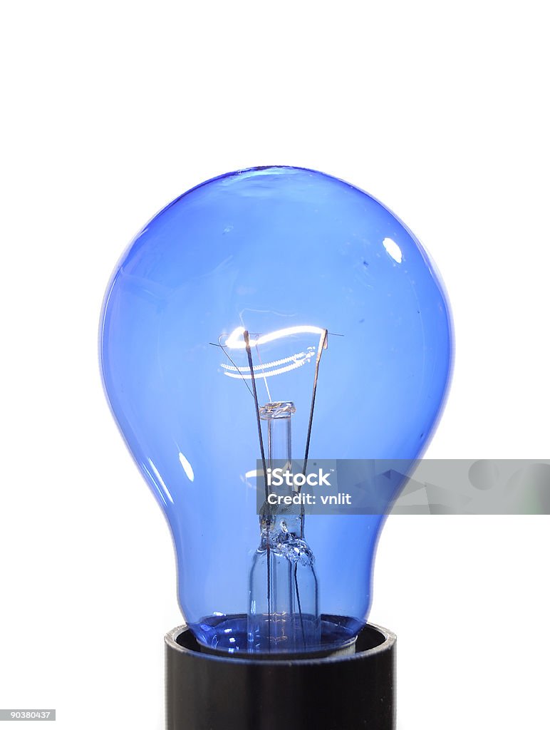 Bombilla azul - Foto de stock de Afilado libre de derechos