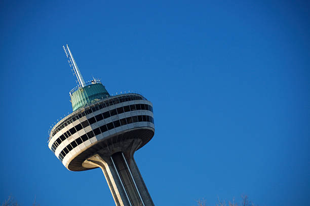 istock Revolving restaurant against blue sky 90380454