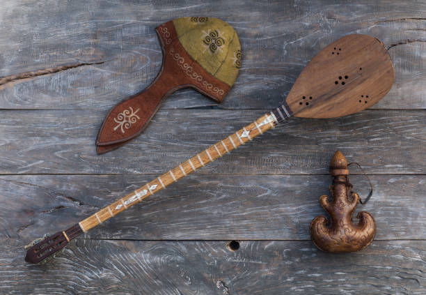 istock Kazakh, Central Asian musical stringed instrument,dombra 903807956