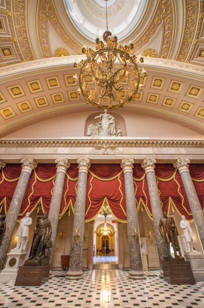 istock U.S. Capitol Building Senate Statuary Hall Corridor in Washington, DC 903808744