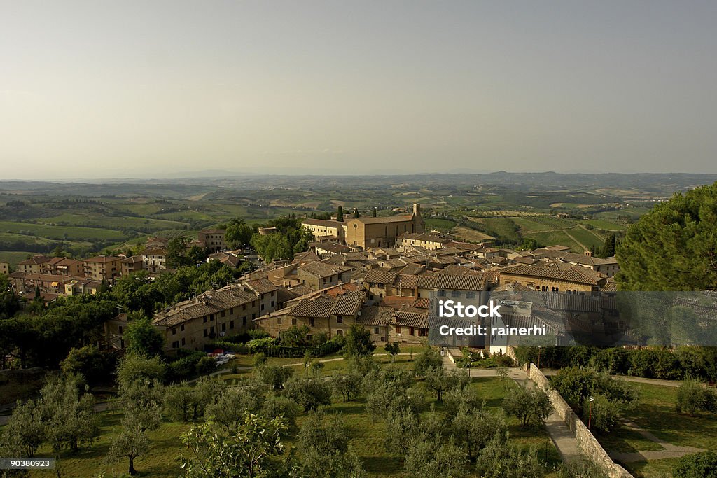 san gimignano - Foto de stock de Antena - Equipamento de telecomunicações royalty-free