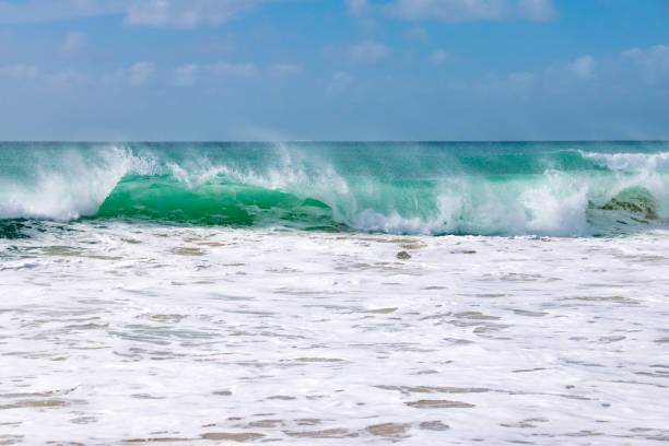 istock Breaking waves with sea spray - Boa Vista Cape Verde 903814536