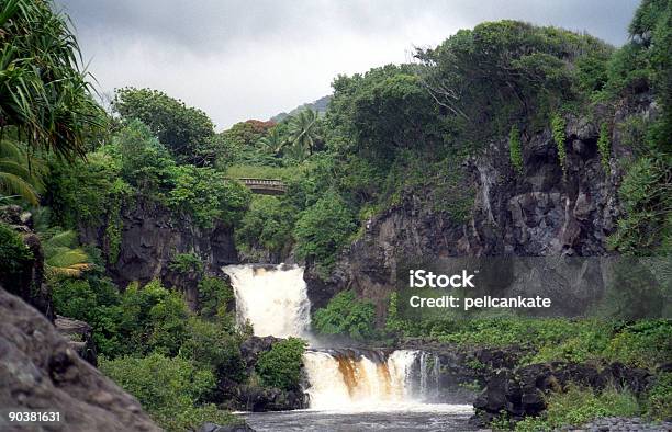 Oheo Gulch Pools Stock Photo - Download Image Now - Maui, Bridge - Built Structure, Color Image