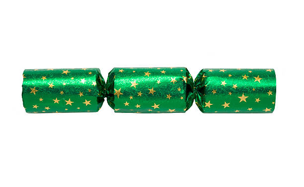 Green Xmas Cracker  christmas cracker stock pictures, royalty-free photos & images