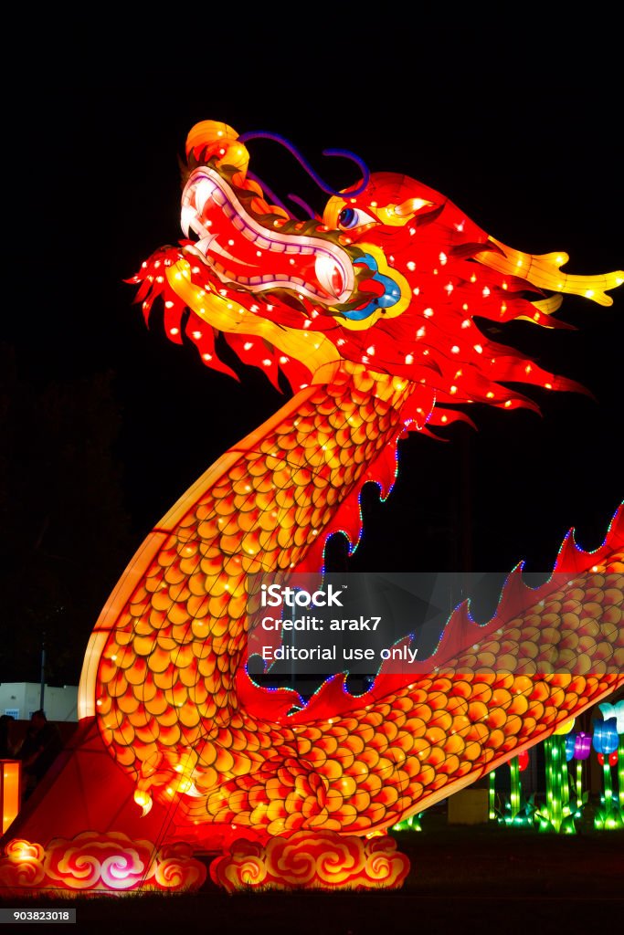 Dragon Chinese Lantern Festival Stock Photo Download Image Now Art