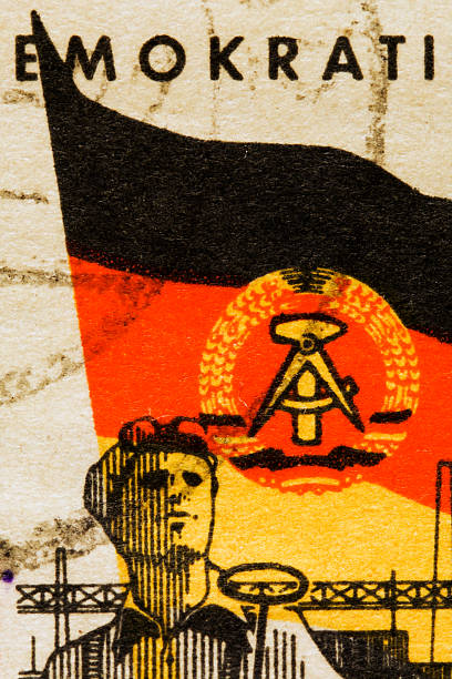 East German stamp  east germany stock pictures, royalty-free photos & images