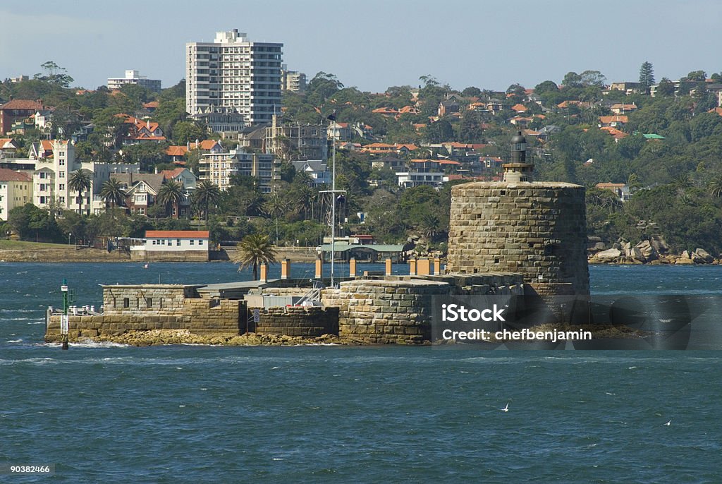 Fort Denison sul porto di Sydney - Foto stock royalty-free di Acqua