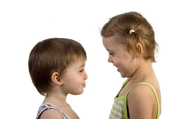 istock Smiling girl and boy 90382483