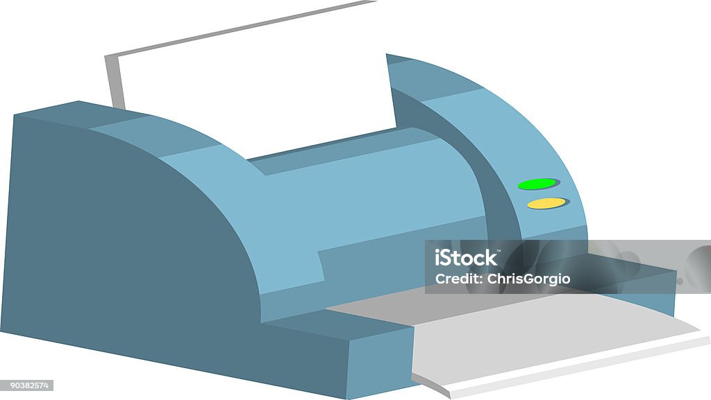 Impresora - Ilustración de stock de Accesorio personal libre de derechos