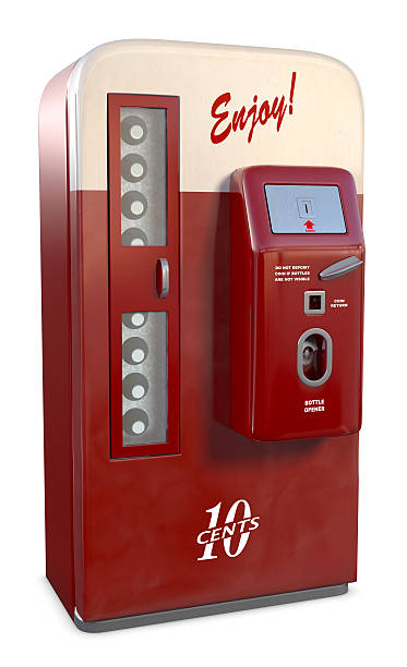 винтажный содовая machine - vending machine machine soda selling стоковые фото и изображения