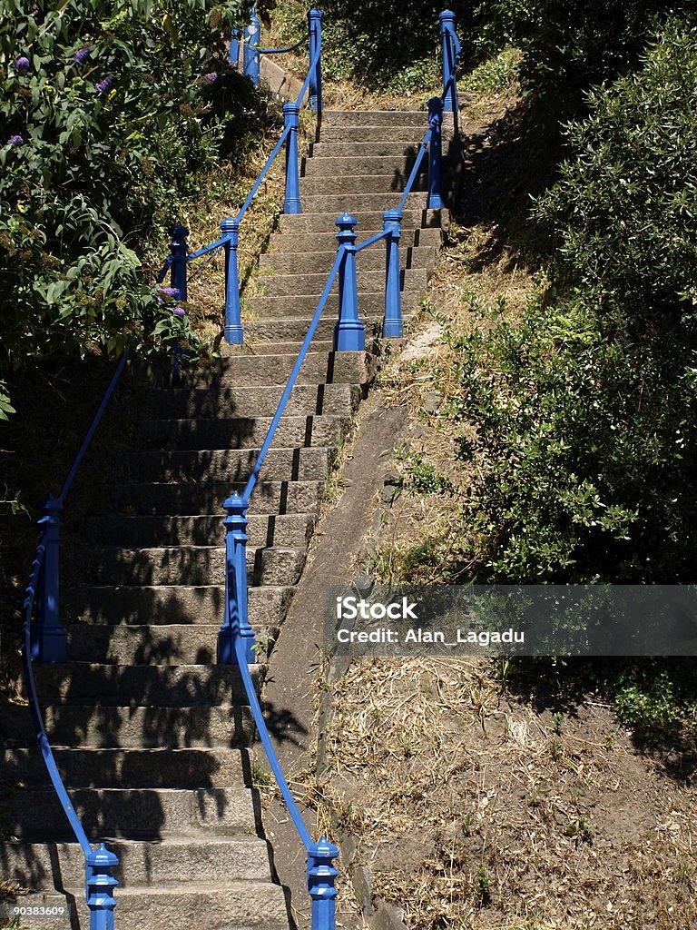 Victorian escalier en granit. - Photo de Abrupt libre de droits