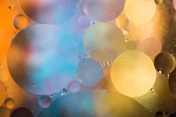 istock Macro oil and water multi colored abstract background 903836684