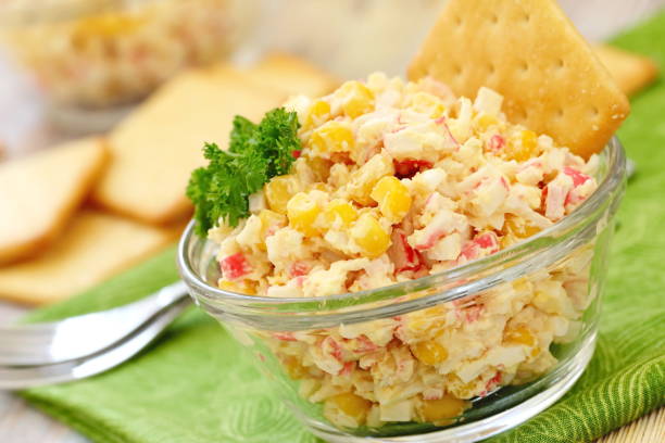 istock Salad with crab sticks and sweet corn 903836778