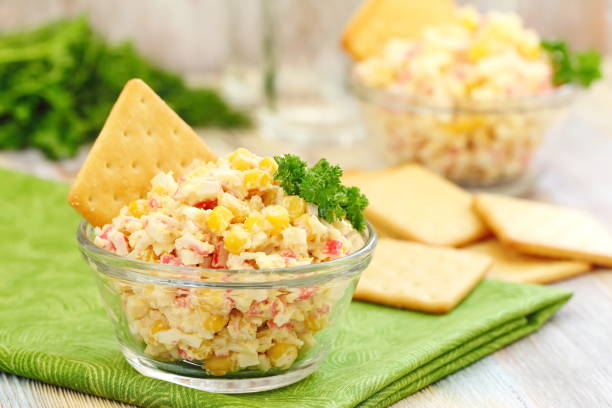 istock Salad with crab sticks and sweet corn 903836780