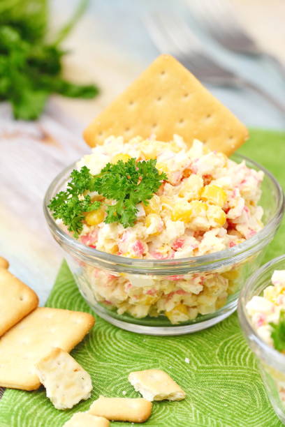istock Salad with crab sticks and sweet corn 903836788