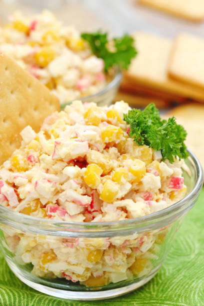 istock Salad with crab sticks and sweet corn 903836792