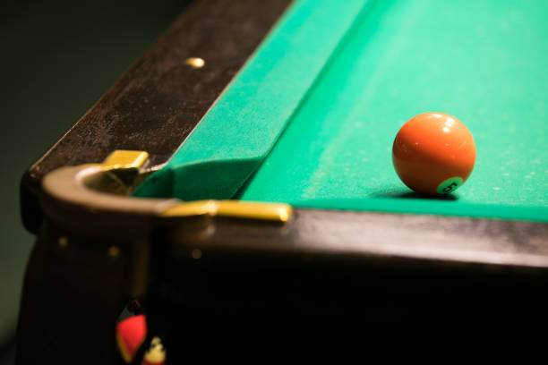 istock Billiards ball near hole 903843008