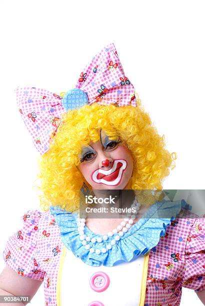 Femmina Clown In Costume Intero - Fotografie stock e altre immagini di A quadri - A quadri, Anello - Gioiello, Bianco