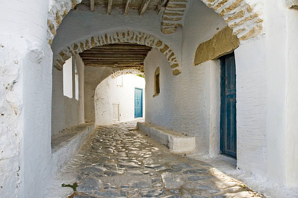 Tile roofs of Skopelos town, Sporades archipelago, Greece