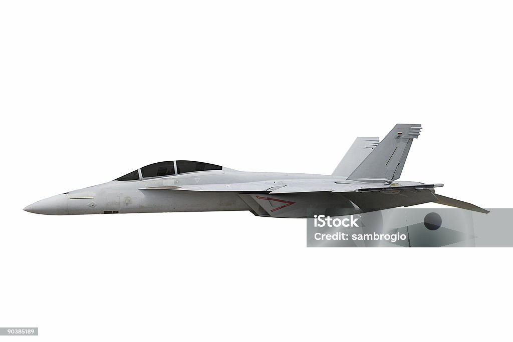 F - 18 Hornet isolado - Foto de stock de Catapulta - Armamento royalty-free