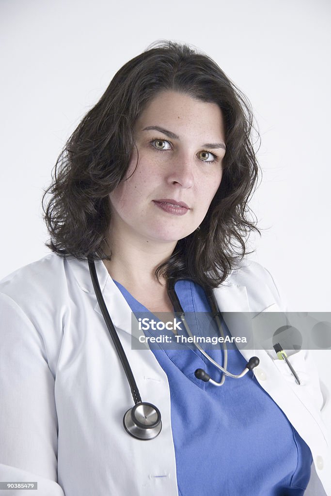 Krankenschwester in Peelings und lab coat - Lizenzfrei Altersheim Stock-Foto