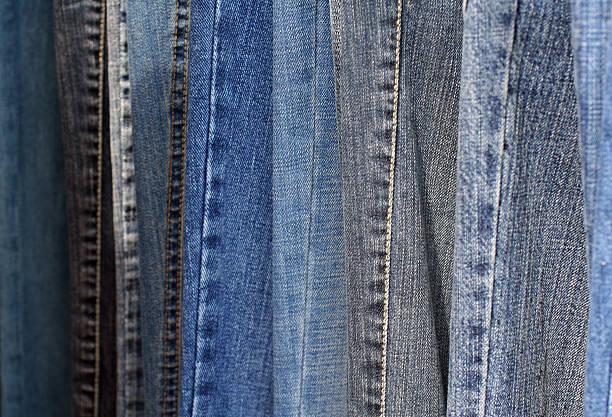 абстрактный деталь синие джинсы - materialpromo стоковые фото и изображения
