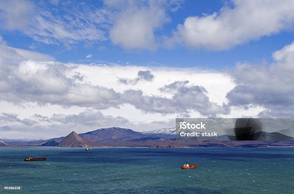 Mare del Golfo, dopo un Tifone - Foto stock royalty-free di Acqua