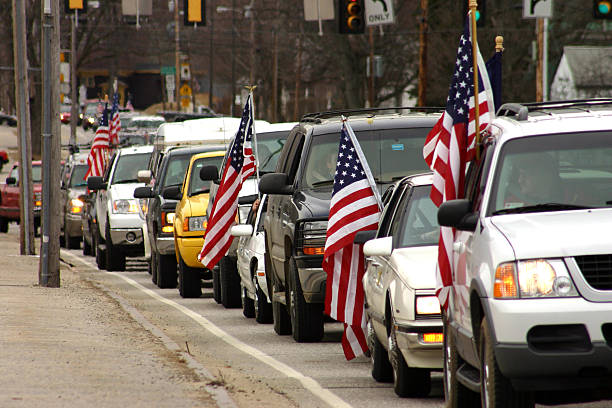 Patriotic Cars  hearse photos stock pictures, royalty-free photos & images