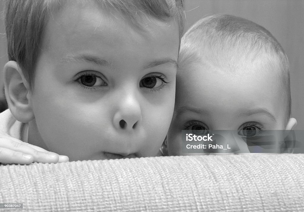 눈에 자녀에게 아기 - 로열티 프리 가족 스톡 사진