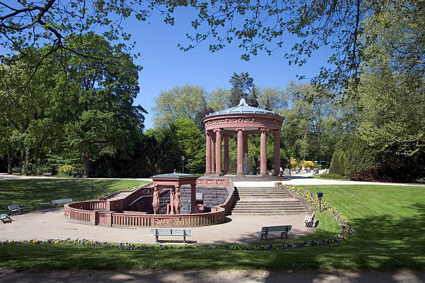 istock Water fountain and Kurpark 90387839
