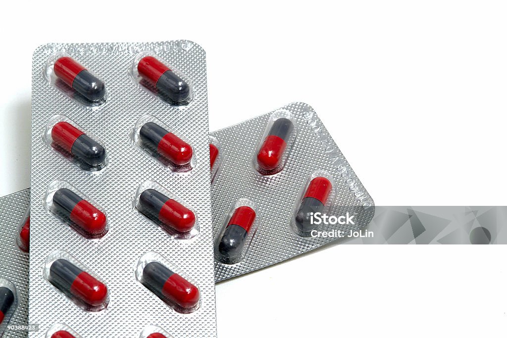 Pílulas bolha medicamentos - Foto de stock de Aberto royalty-free
