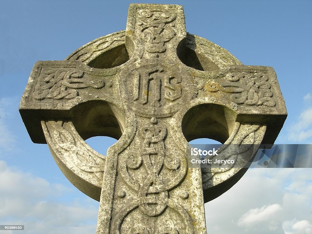Celtic Cross 03  Ancient Stock Photo