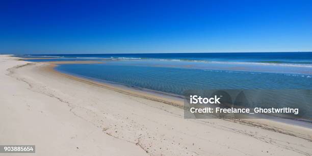 Gulf Shores Beach Coastline Wide Stock Photo - Download Image Now - Beach, Gulf Coast States, Gulf Shores