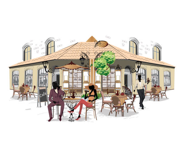 istock Fashion people in the street cafe. 903889206