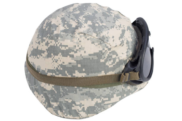 istock us army kevlar helmet with goggles isolated on white 903889832