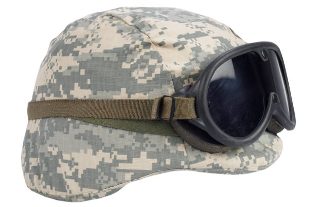 istock us army kevlar helmet with goggles isolated on white 903889936