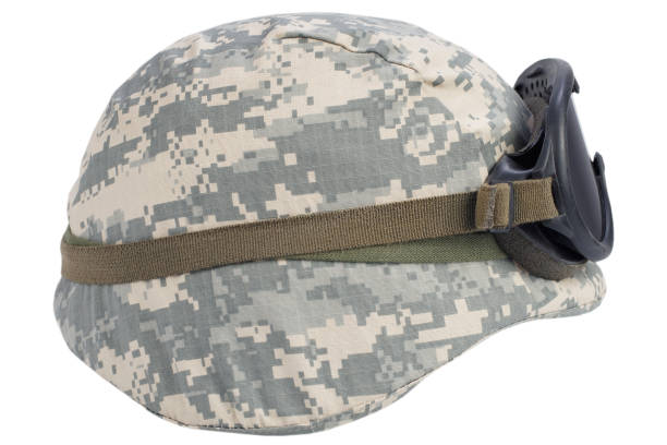 istock us army kevlar helmet with goggles isolated on white 903891982