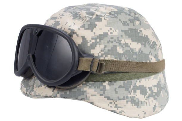 istock us army kevlar helmet with goggles isolated on white 903892636