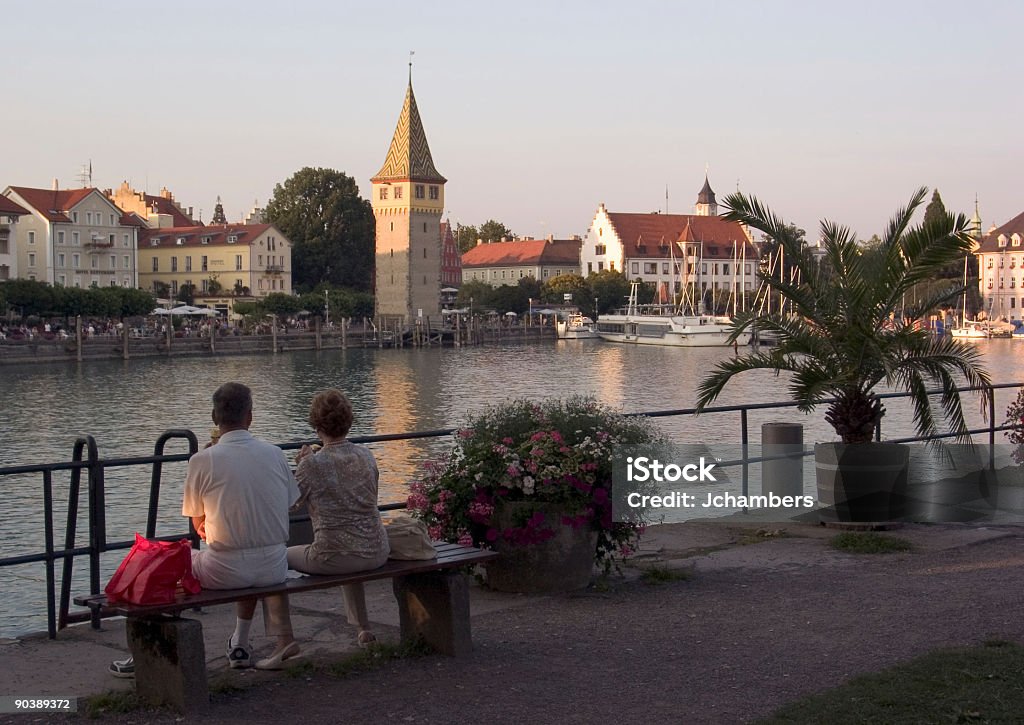 Lindau Harbour - Royalty-free Casal Foto de stock