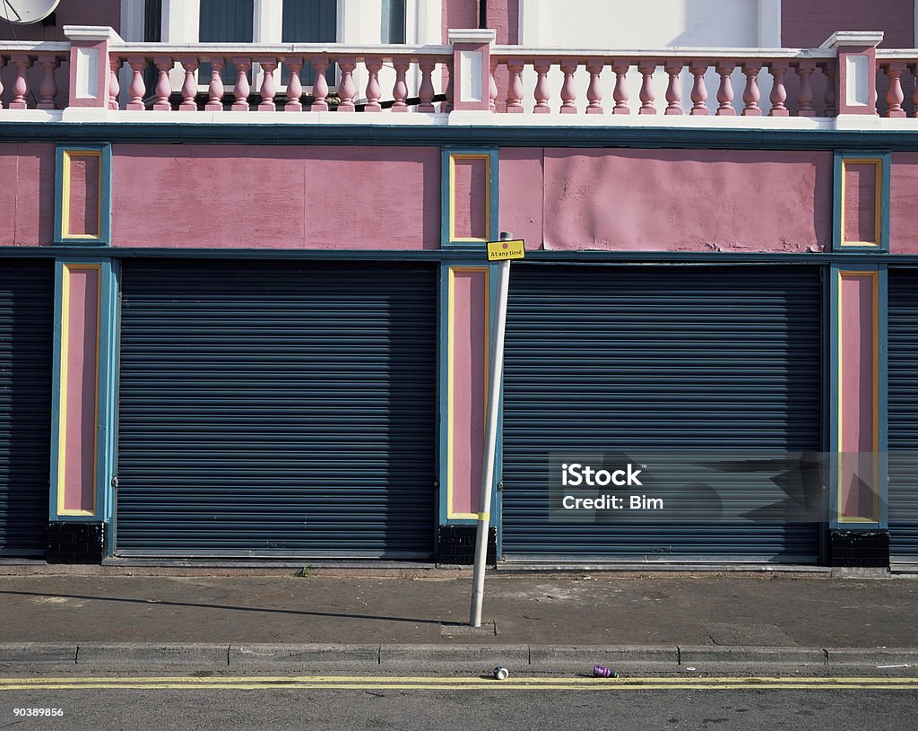 Pink House in Wales, UK  Store Stock Photo