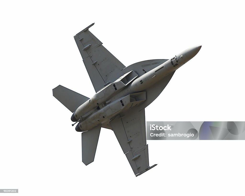 F18 aislado - Foto de stock de Avión de caza libre de derechos
