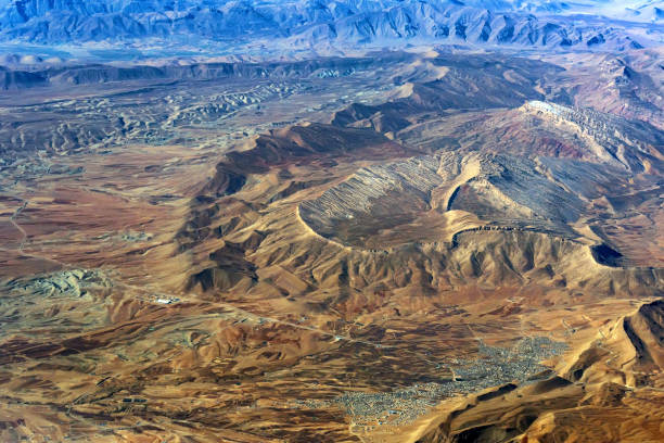istock Aerial mountain view from aircraft 903912022