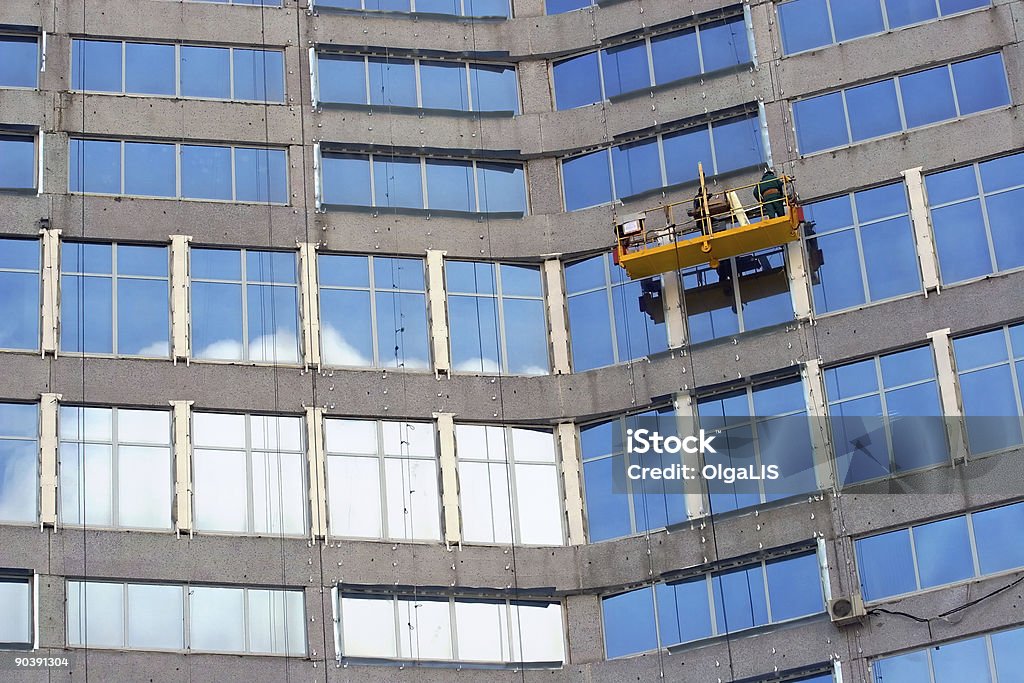 Washermen de janelas - Foto de stock de Adulto royalty-free