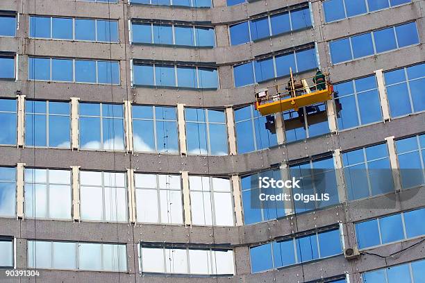 Foto de Washermen De Janelas e mais fotos de stock de Adulto - Adulto, Arquitetura, Arranha-céu