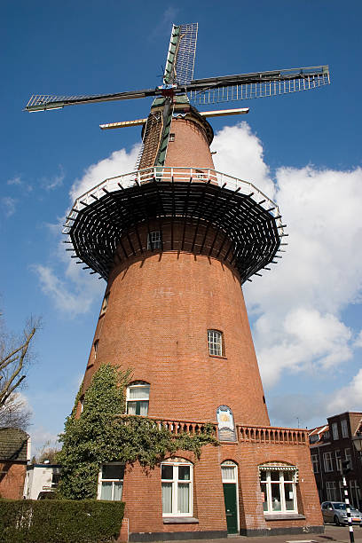istock Windmill at Utrecht city (The Netherlands) 90391585